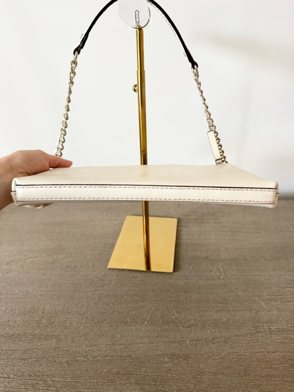 kate spade Cream Leather Chain Strap Shoulder Bag - Picture 4 of 7